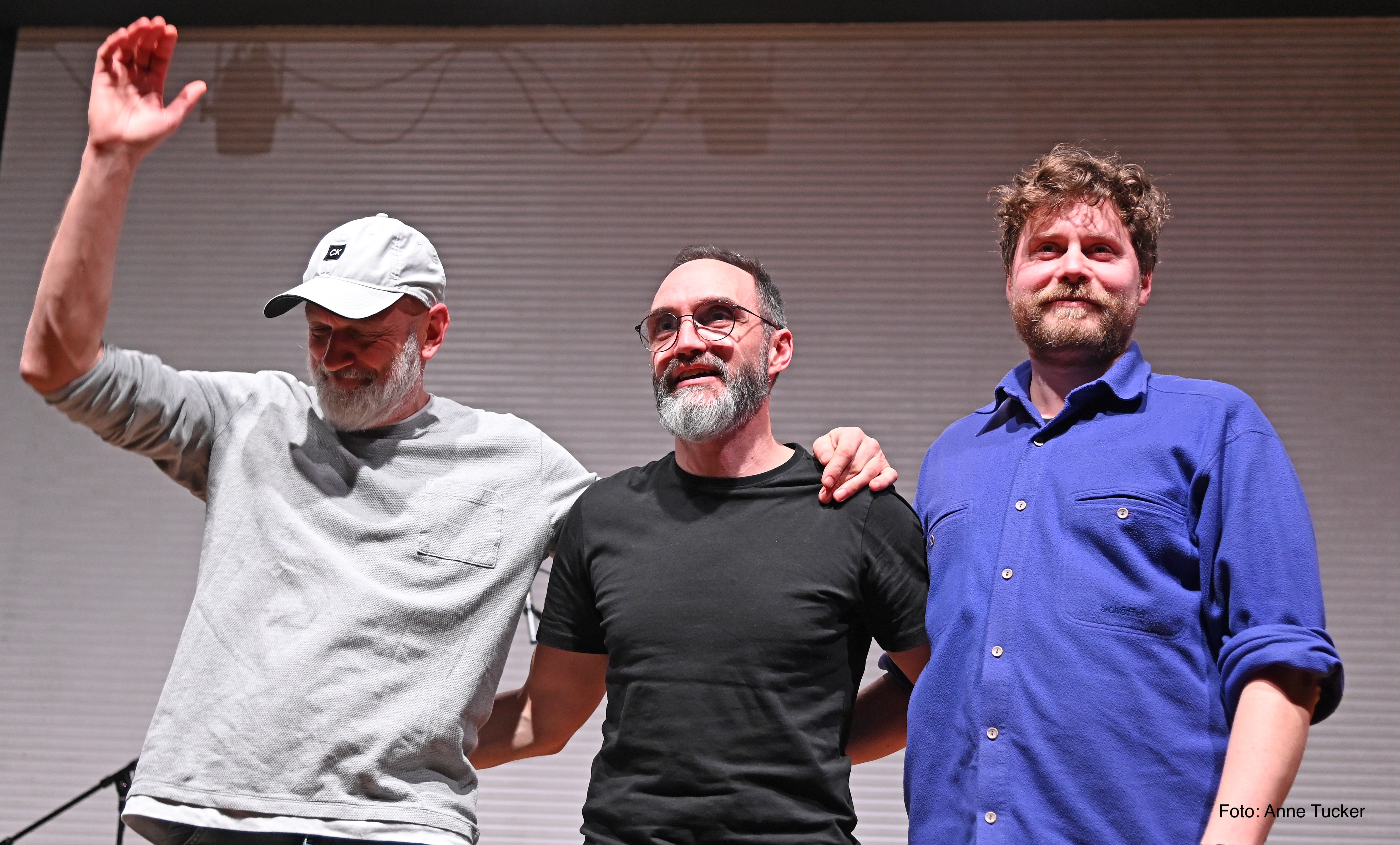  Das Werner Neumann Trio nach ihrem beeindruckenden Konzert (von links Werner Neumann (g), Ralf Kessler (dr) Oliver Lutz (b) 